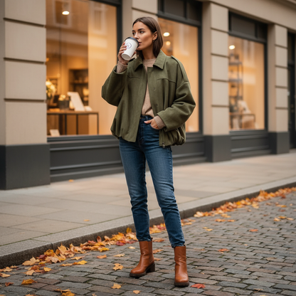 Chic Women's Bomber Jacket