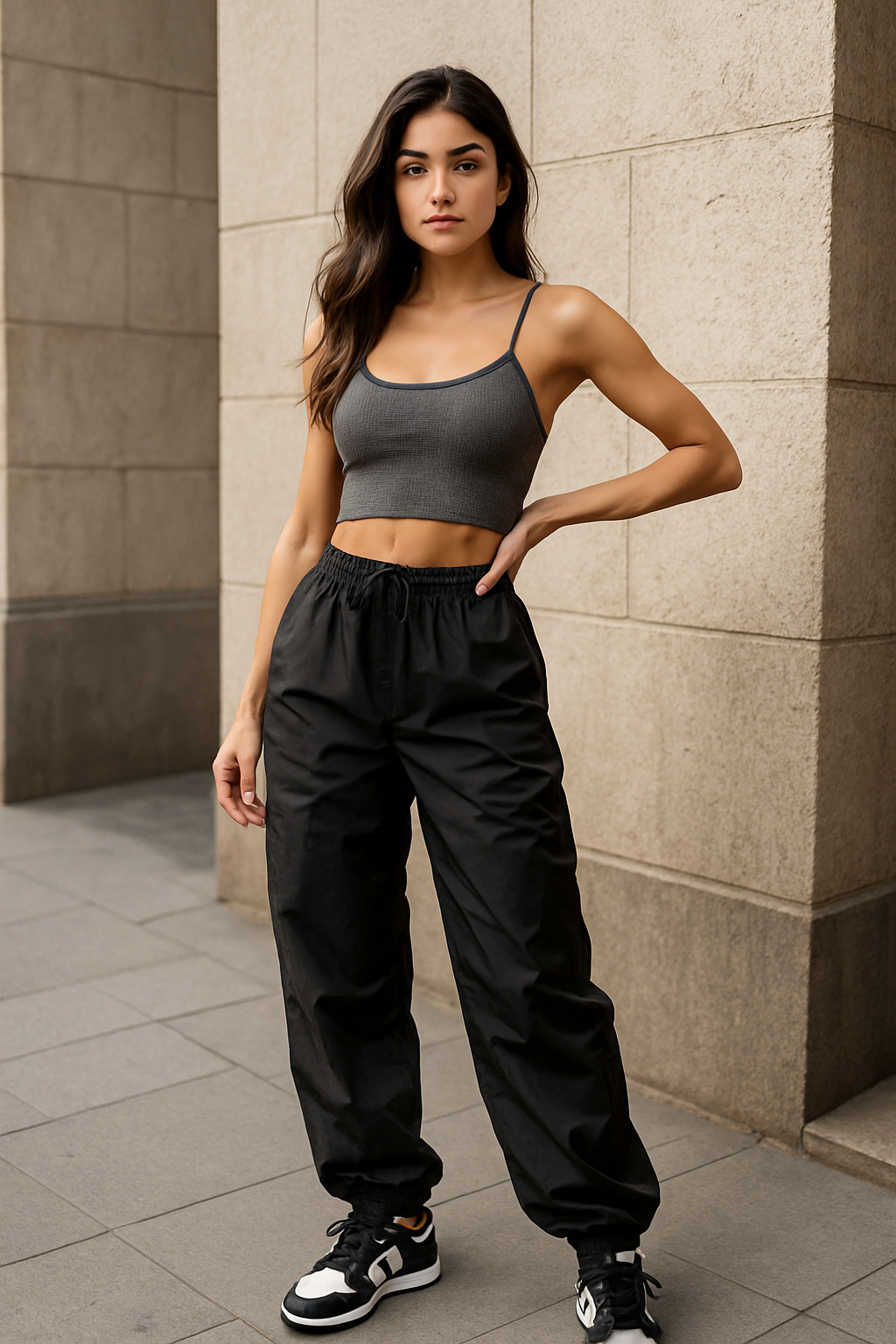 Vintage Parachute Jogger Pants