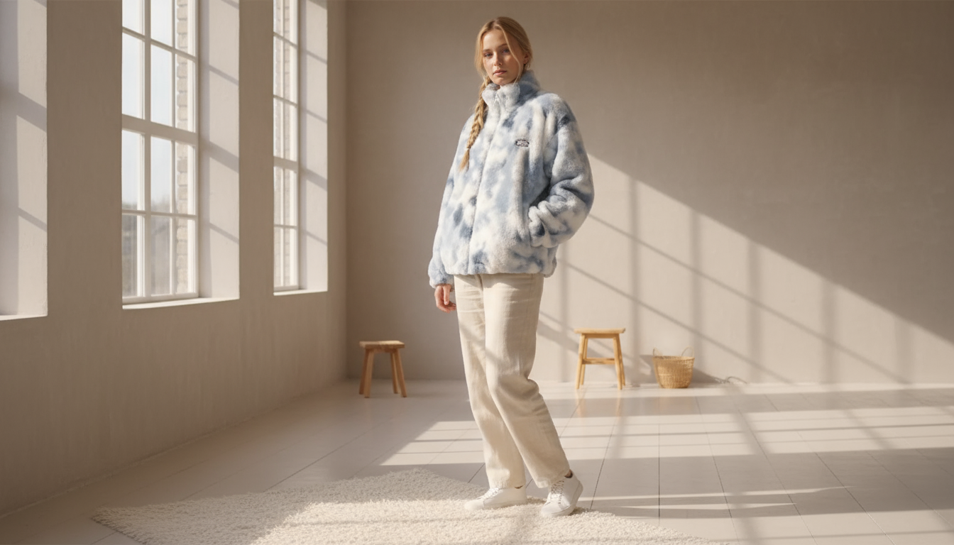 Cozy Tie Dye Fleece Jacket