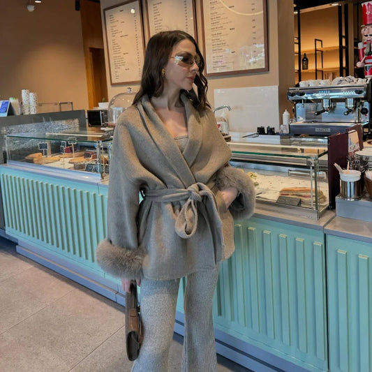 Elegance Fuskpäls Midkappa