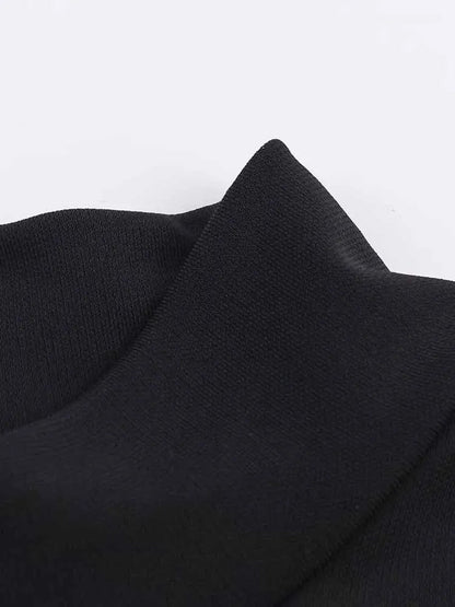 Noir Sculpt Midi Dress