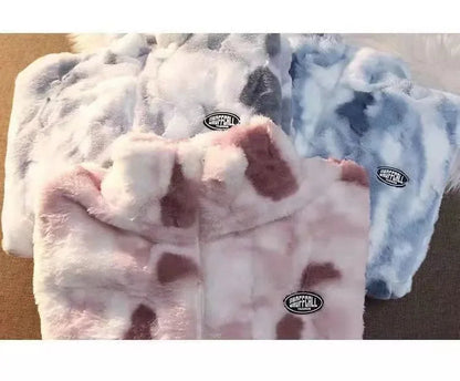 Cozy Tie Dye Fleece Jacket