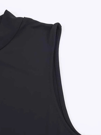 Noir Sculpt Midi Dress