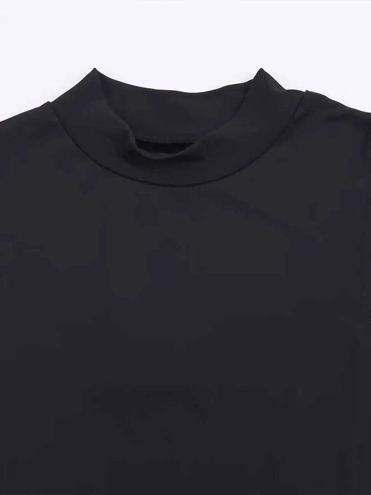 Noir Sculpt Midi Dress