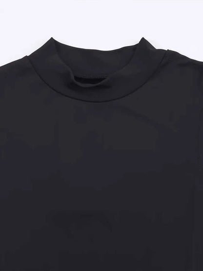 Noir Sculpt Midi Dress