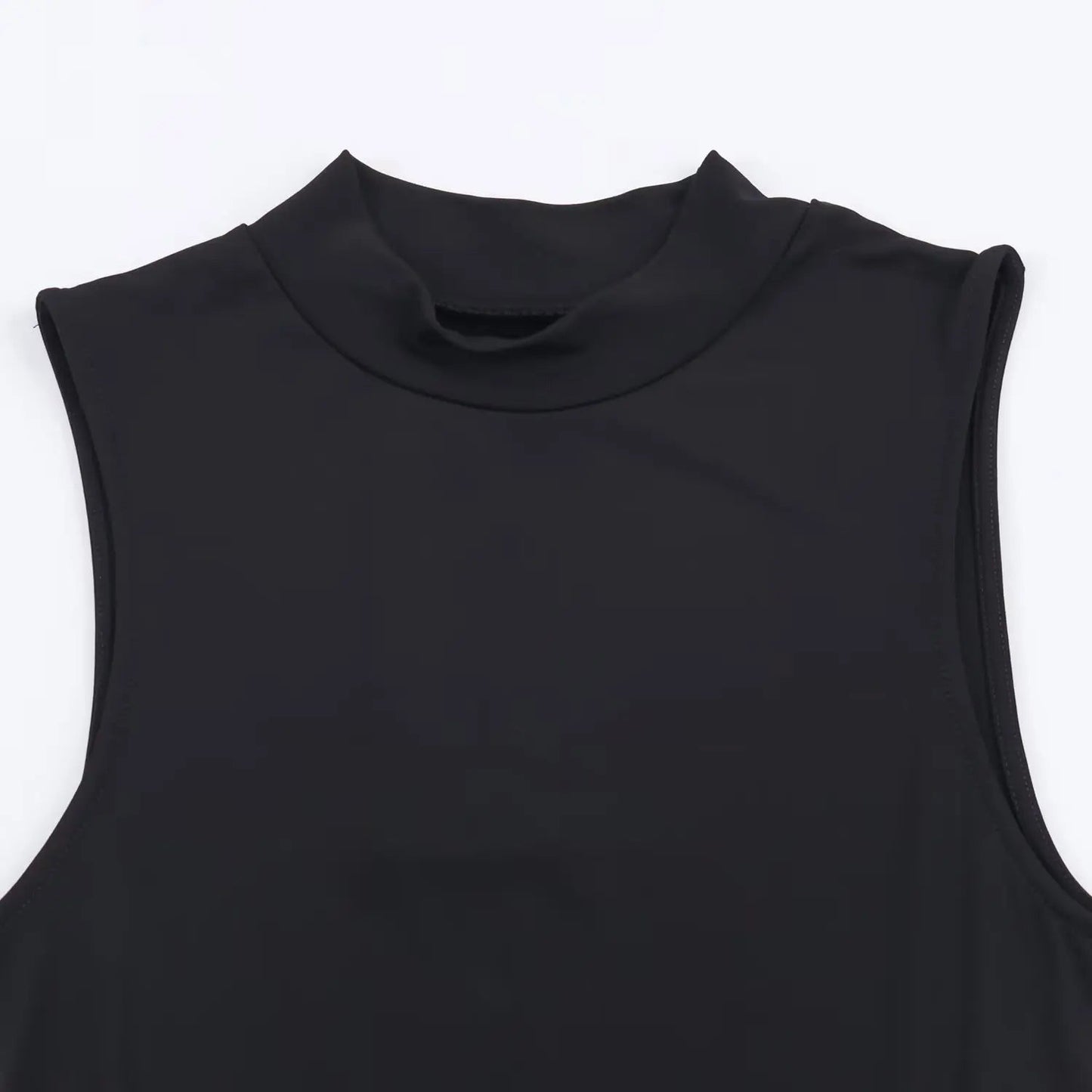 Noir Sculpt Midi Dress