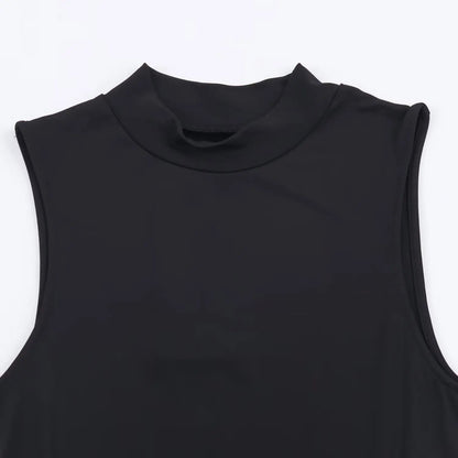 Noir Sculpt Midi Dress