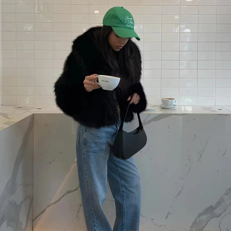 Cozy Street Fuskpälsjacka