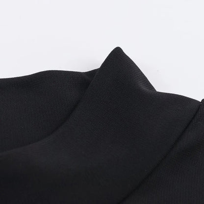 Noir Sculpt Midi Dress