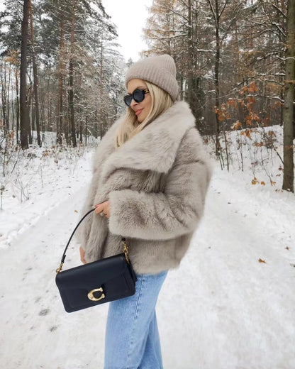 Cozy Street Fuskpälsjacka