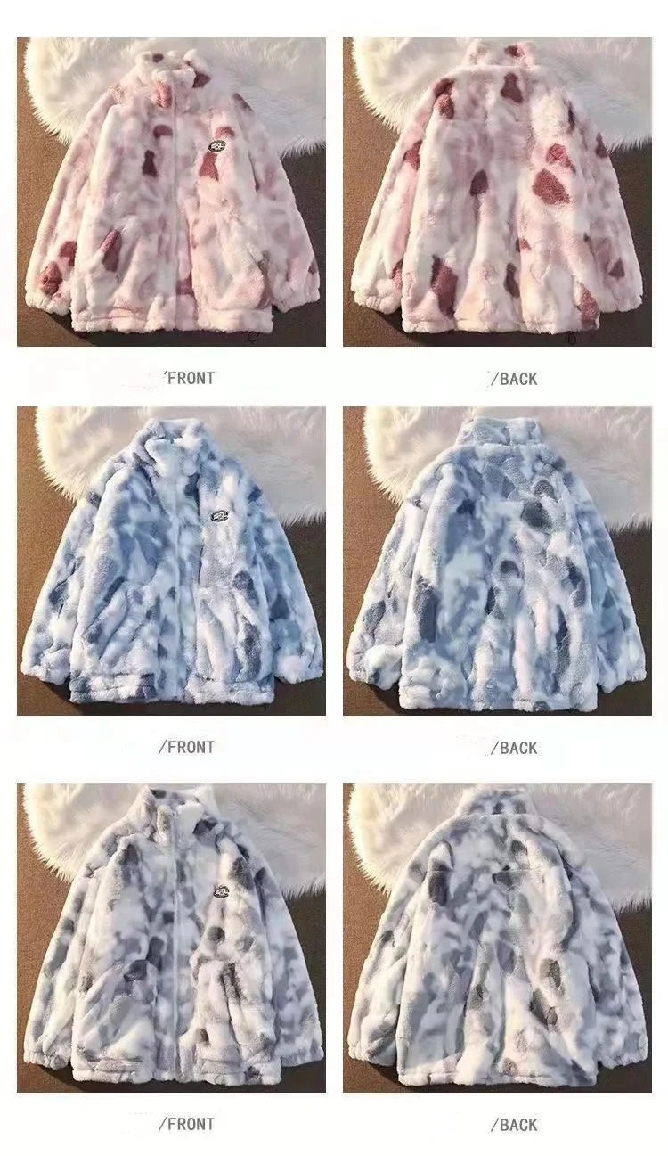 Cozy Tie Dye Fleece Jacket