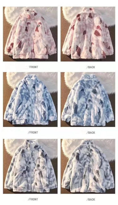 Cozy Tie Dye Fleece Jacket