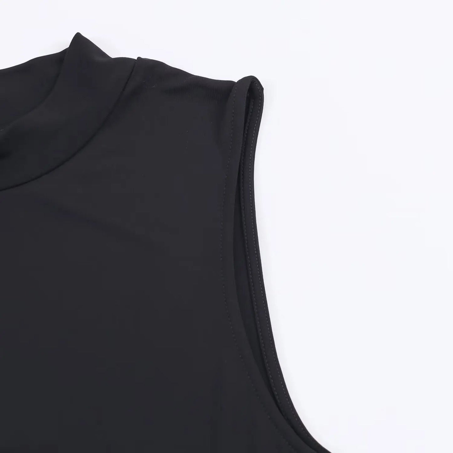 Noir Sculpt Midi Dress