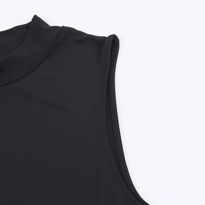 Noir Sculpt Midi Dress